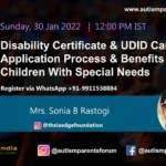 Disability Certificate & UDID Card Application Process for Children With Special Needs