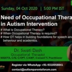 Need of Occupational Therapy in Autism Intervention